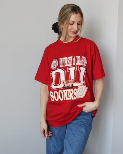 Evi11 Twin Vintage Tee - Sooners