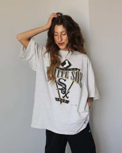 Evi11 Twin Vintage Tee - White Sox