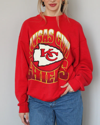 Evi11 Twin Vintage Crewneck - Chiefs