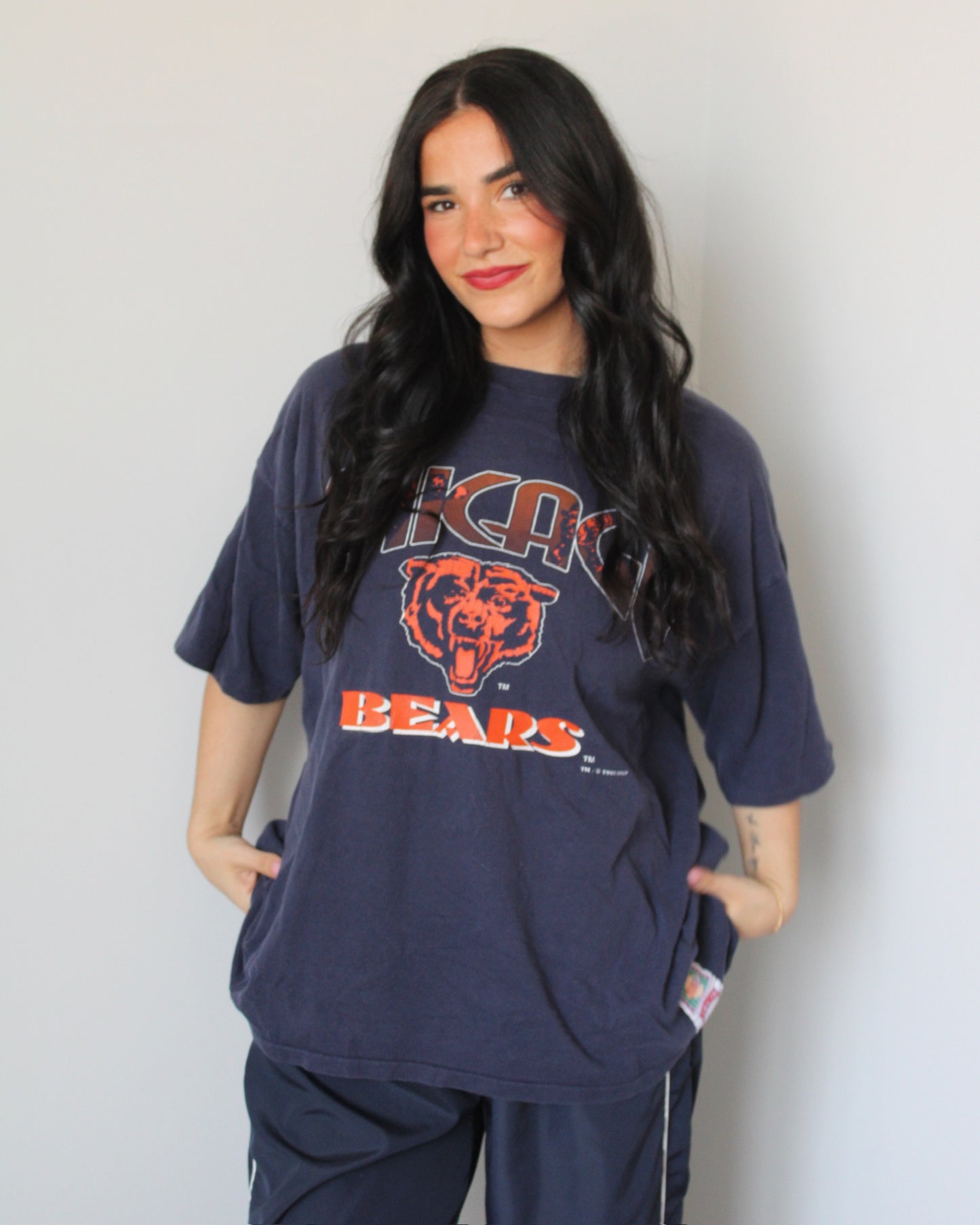 Evi11 Twin Vintage Tee - Chicago Bears