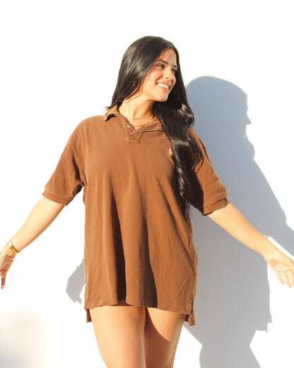 Evi11 Twin Vintage Chocolate Polo