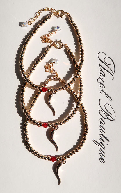 Lucky Italian Horn Bracelet