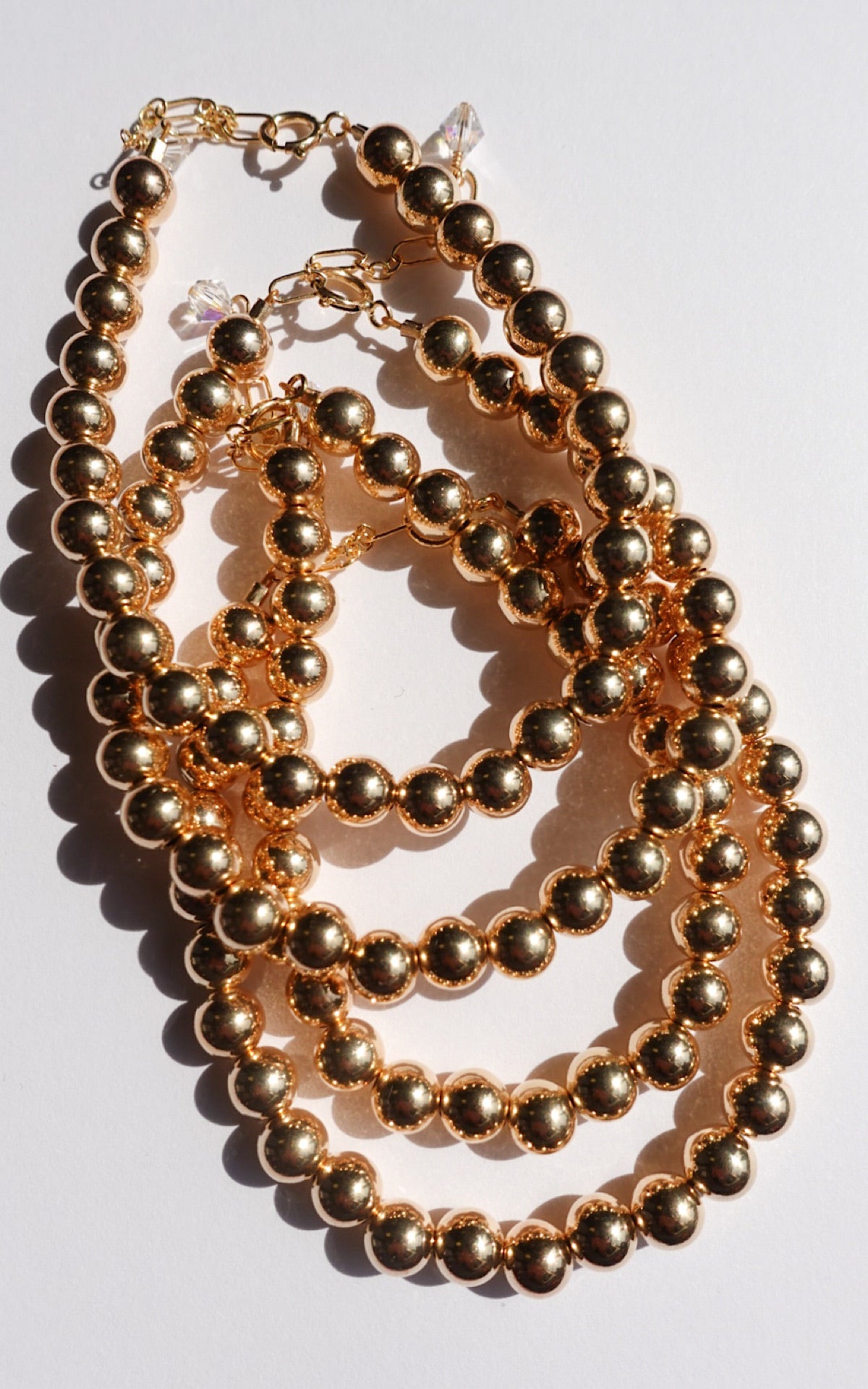 14K Gold Filled/Sterling Silver 6MM Bead Bracelet