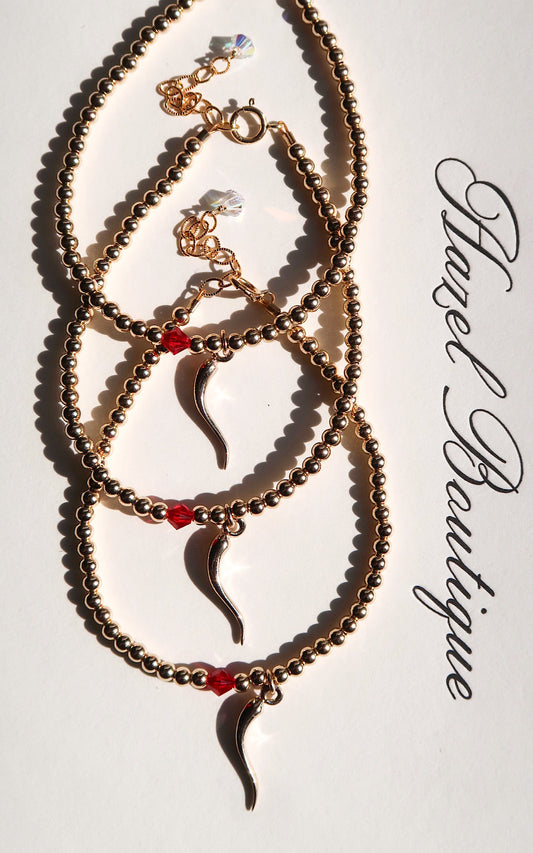 Lucky Italian Horn Bracelet