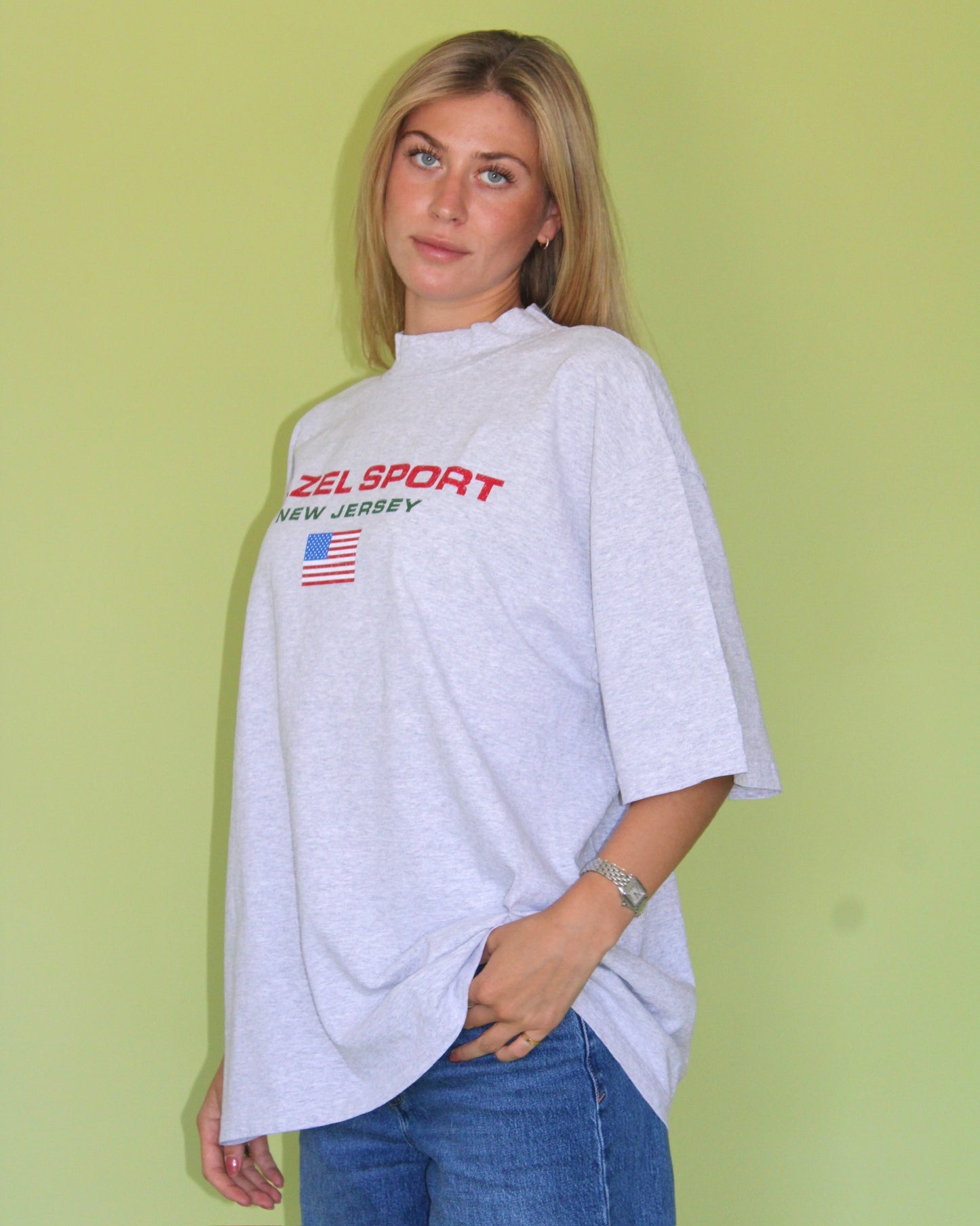 The Hazel Sport Tee // Grey