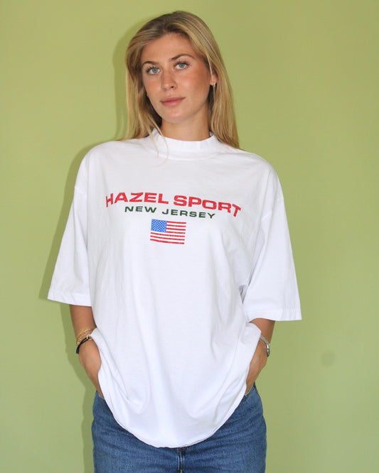 The Hazel Sport Tee // White