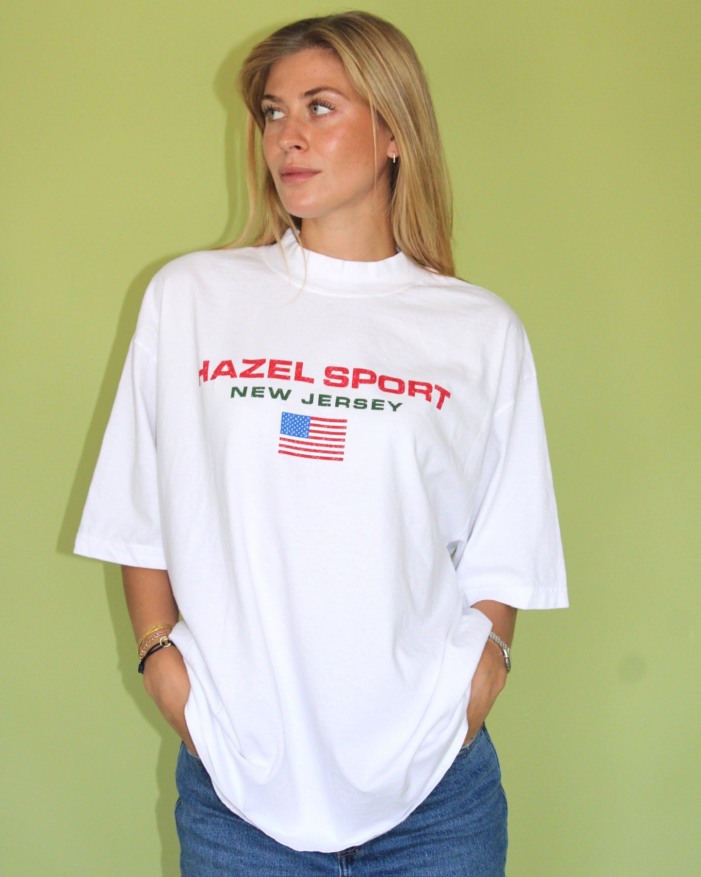 The Hazel Sport Tee // White