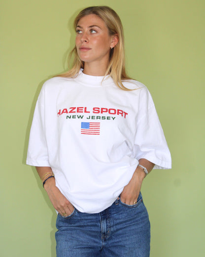 The Hazel Sport Tee // White